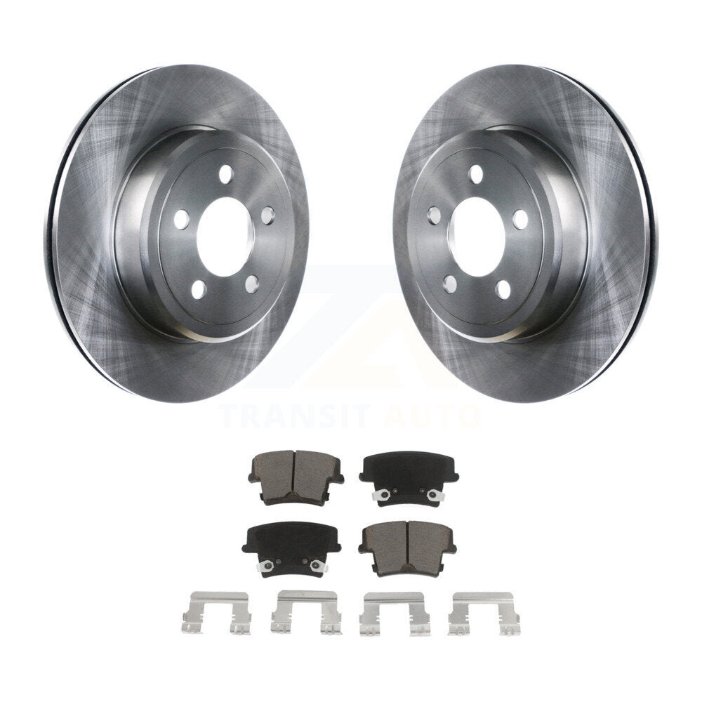 Disc Brake Rotors Ceramic Pad Rear Kit For Dodge Charger Chrysler 300 Challenger