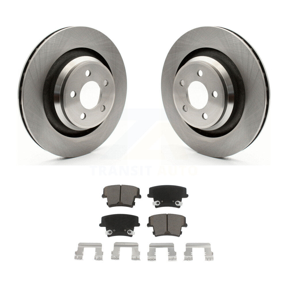 Brake Rotors Ceramic Pad Rear Kit For 2015 Dodge Charger R T Scat Pack with 6.4L