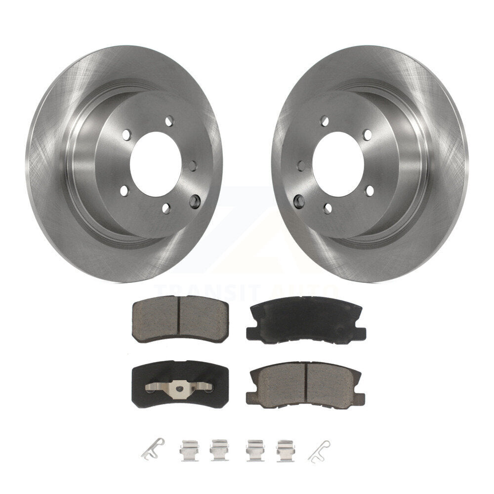 Brake Rotor Ceramic Pad Rear Kit For Mitsubishi Jeep Lancer Patriot Chrysler 200
