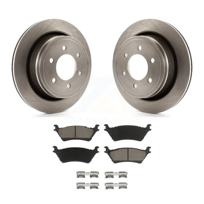 Disc Brake Rotors And Ceramic Pads Rear Kit For Ford F-150