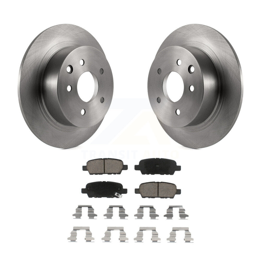 Disc Brake Rotors And Ceramic Pads Rear Kit For Nissan Sentra Altima Juke Maxima