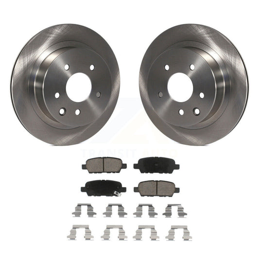 Brake Rotors & Ceramic Pad Rear Kit For Nissan Rogue Sport Qashqai LEAF Juke G35