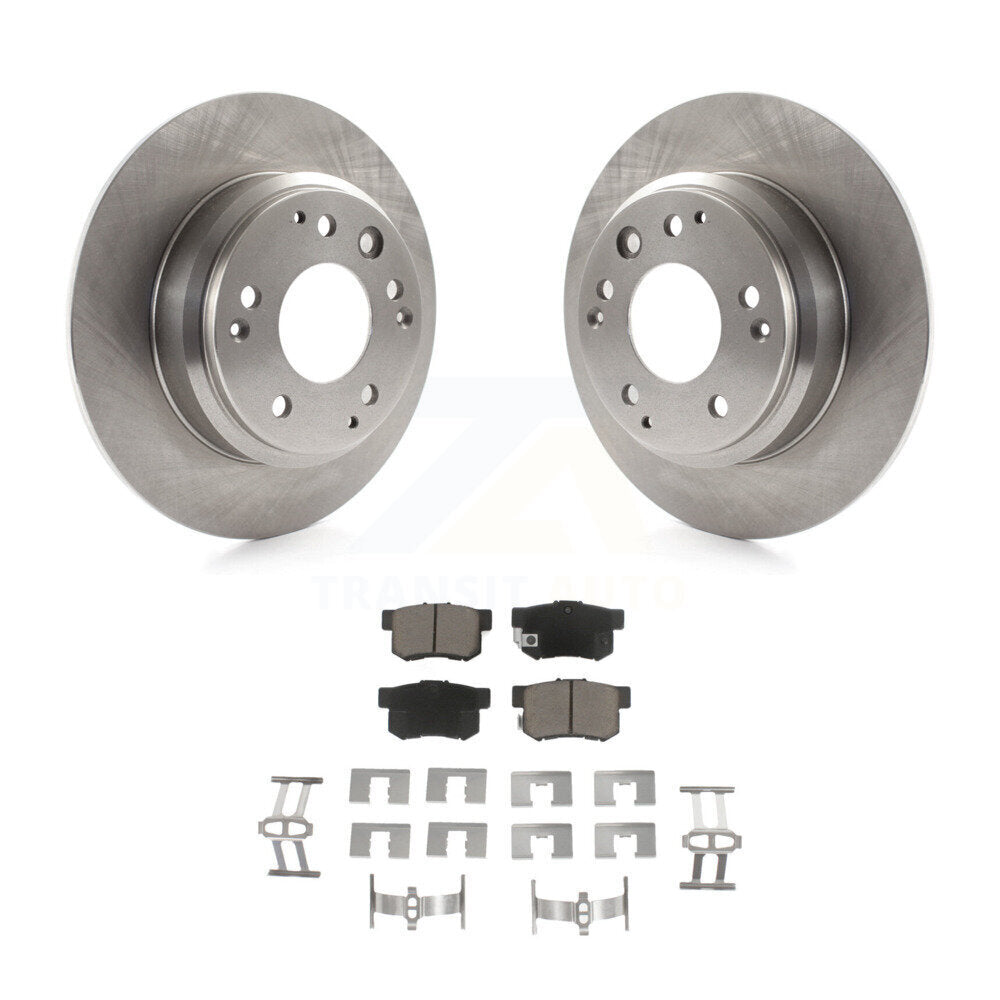 Brake Rotor & Ceramic Pad Rear Kit For Honda Odyssey Acura Legend RL Isuzu Oasis