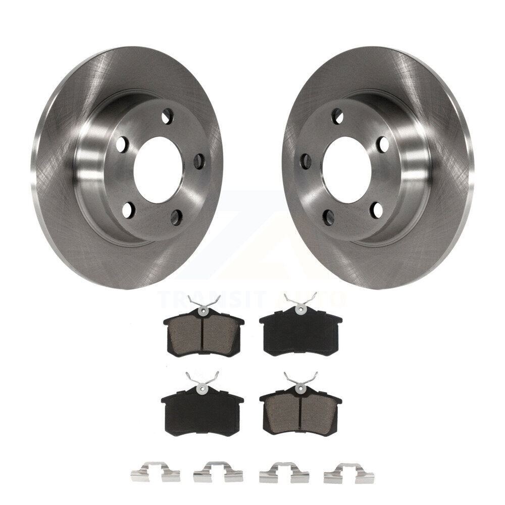 Disc Brake Rotors And Ceramic Pads Rear Kit For Audi Allroad Quattro A6