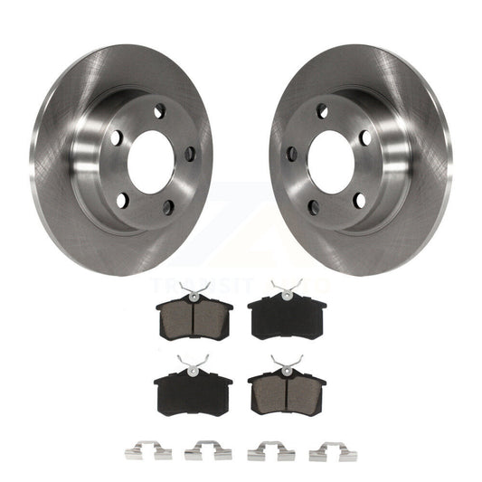 Disc Brake Rotors And Ceramic Pads Rear Kit For Audi Allroad Quattro A6