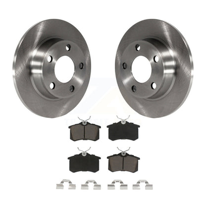 Disc Brake Rotors And Ceramic Pads Rear Kit For Audi A6 Quattro Allroad