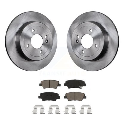Disc Brake Rotors And Ceramic Pads Rear Kit For 2011 Hyundai Accent