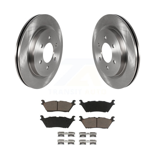 Brake Rotor And Ceramic Pad Rear Kit For Ford F-150 Expedition Lincoln Navigator