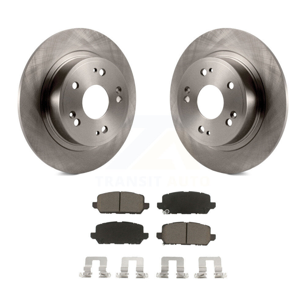 Disc Brake Rotors And Ceramic Pads Rear Kit For 2016-2022 Honda HR-V