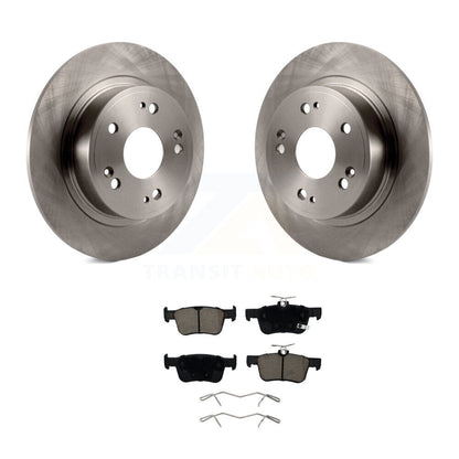 Disc Brake Rotors And Ceramic Pads Rear Kit For 2018-2024 Honda Accord