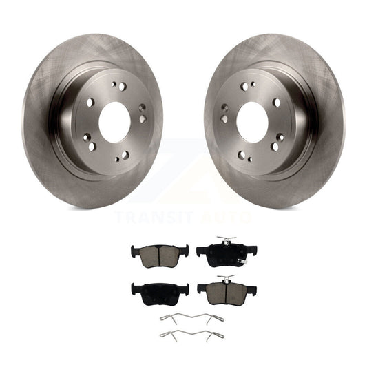 Disc Brake Rotors And Ceramic Pads Rear Kit For 2018-2024 Honda Accord