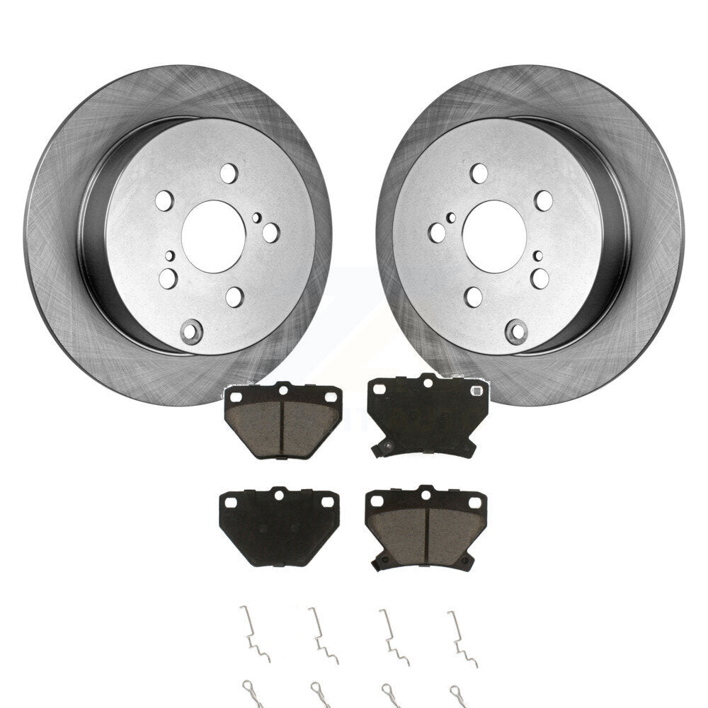 Brake Rotor & Ceramic Pad Rear Kit For Toyota Matrix Corolla Pontiac Vibe Celica