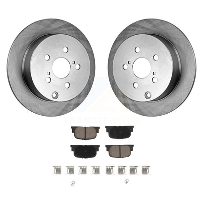 Disc Brake Rotors And Ceramic Pads Rear Kit For 2005-2010 Scion tC