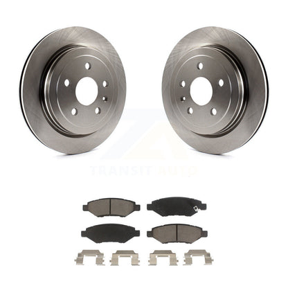 Disc Brake Rotors And Ceramic Pads Rear Kit For Chevrolet Camaro Cadillac CTS