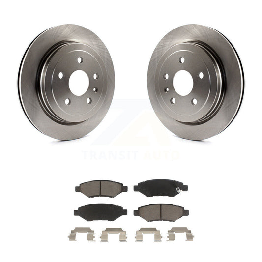 Disc Brake Rotors And Ceramic Pads Rear Kit For Chevrolet Camaro Cadillac CTS