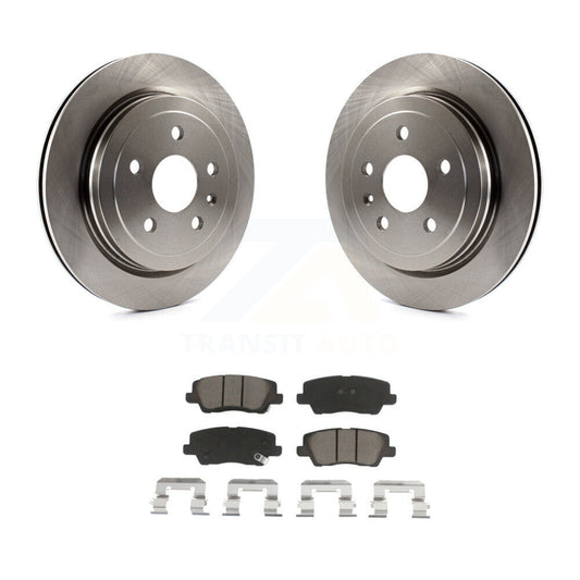 Disc Brake Rotors And Ceramic Pads Rear Kit For Cadillac CTS