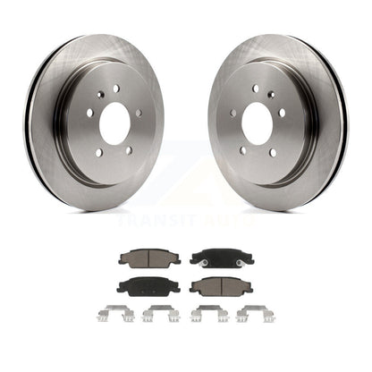 Disc Brake Rotors And Ceramic Pads Rear Kit For Cadillac CTS STS