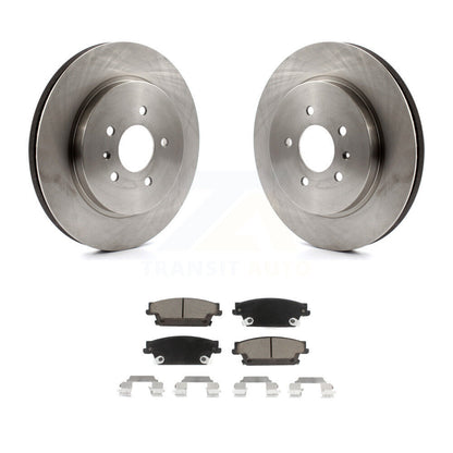 Disc Brake Rotors And Ceramic Pads Rear Kit For Cadillac CTS STS