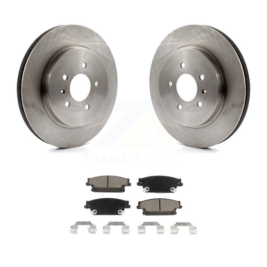 Disc Brake Rotors And Ceramic Pads Rear Kit For Cadillac CTS STS