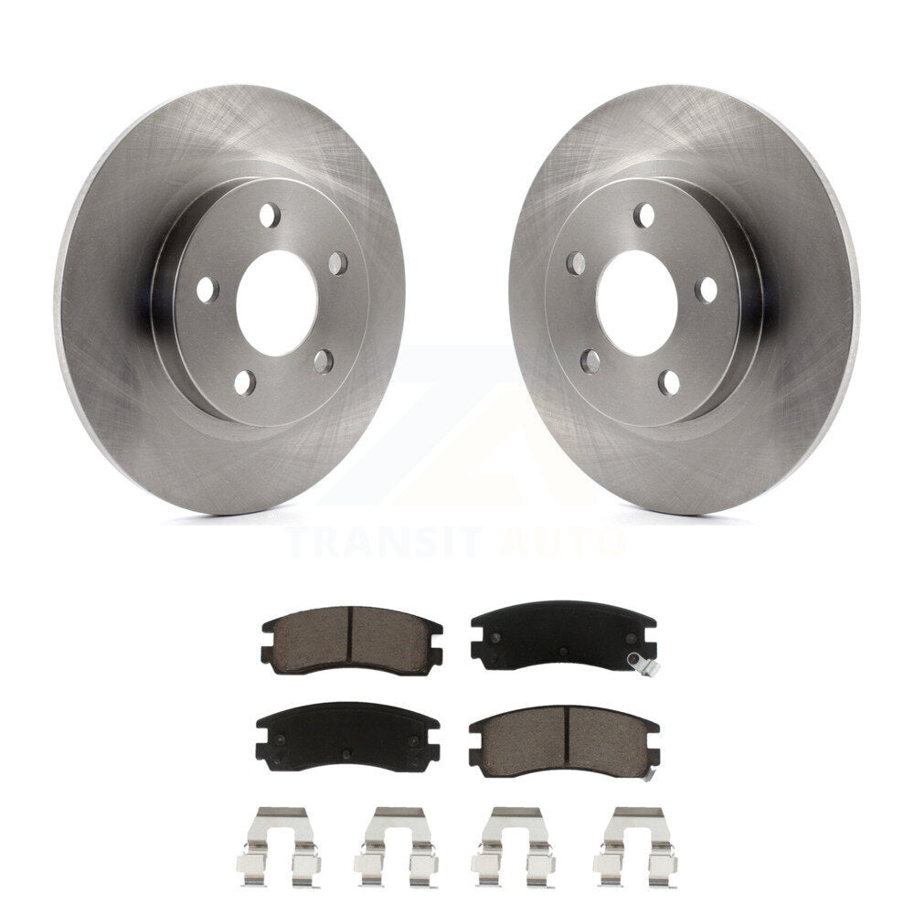 Brake Rotors Ceramic Pad Rear Kit For Cadillac DeVille Seville Buick Park Avenue