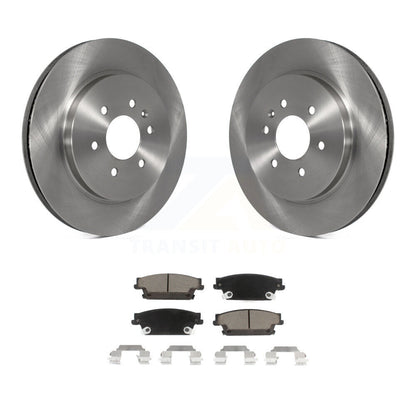 Disc Brake Rotors And Ceramic Pads Rear Kit For Cadillac SRX