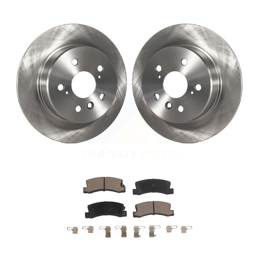 Disc Brake Rotors And Ceramic Pads Rear Kit For 1999-2003 Lexus RX300 AWD
