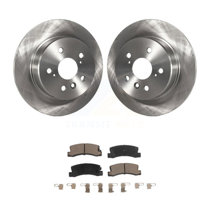 Disc Brake Rotors And Ceramic Pads Rear Kit For 1999-2003 Lexus RX300 AWD