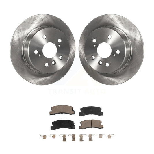Disc Brake Rotors And Ceramic Pads Rear Kit For 1999-2003 Lexus RX300 AWD