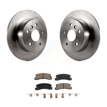 Disc Brake Rotors And Ceramic Pads Rear Kit For Lexus Toyota Camry RX300 ES300