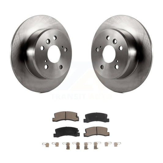 Disc Brake Rotors And Ceramic Pads Rear Kit For Lexus Toyota Camry RX300 ES300