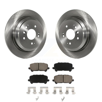 Disc Brake Rotors And Ceramic Pads Rear Kit For Honda Pilot Ridgeline Passport
