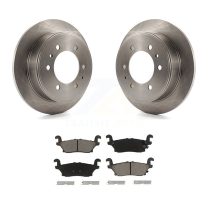 Disc Brake Rotors And Ceramic Pads Rear Kit For Hummer H3 H3T