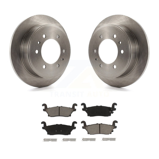 Disc Brake Rotors And Ceramic Pads Rear Kit For Hummer H3 H3T