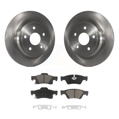 Disc Brake Rotors And Ceramic Pad Rear Kit For Dodge Durango Jeep Grand Cherokee