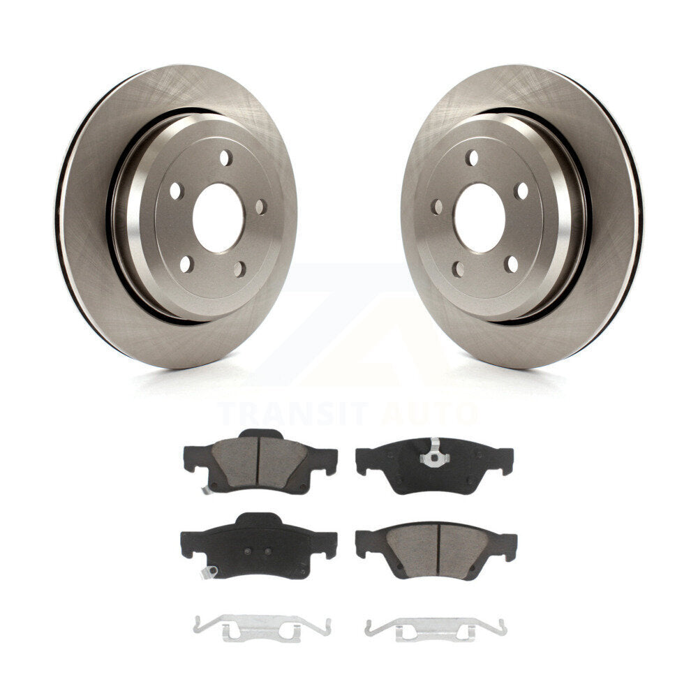 Disc Brake Rotor & Ceramic Pad Rear Kit For Jeep Grand Cherokee Dodge Durango WK