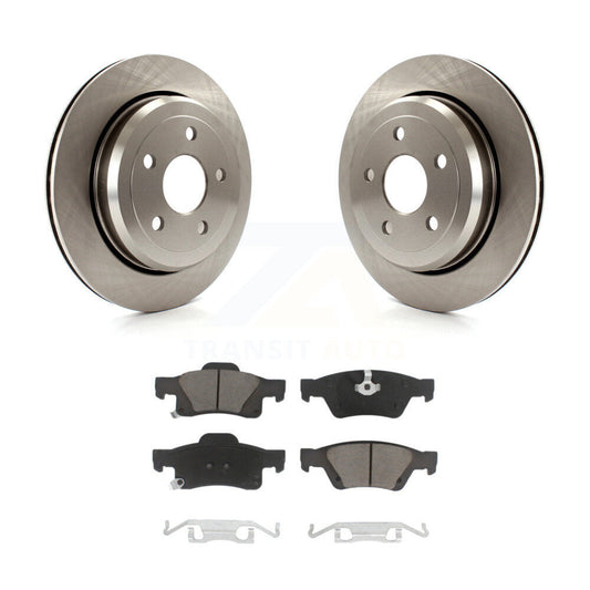 Disc Brake Rotor & Ceramic Pad Rear Kit For Jeep Grand Cherokee Dodge Durango WK