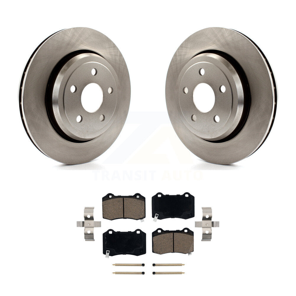 Disc Brake Rotors And Ceramic Pad Rear Kit For Jeep Grand Cherokee Dodge Durango