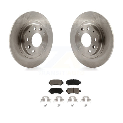 Disc Brake Rotors And Ceramic Pads Rear Kit For 2016-2018 Mazda CX-3