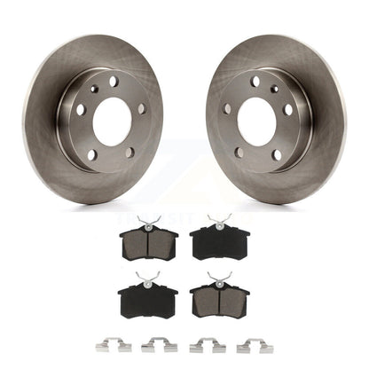 Disc Brake Rotors And Ceramic Pads Rear Kit For Audi A4 Quattro