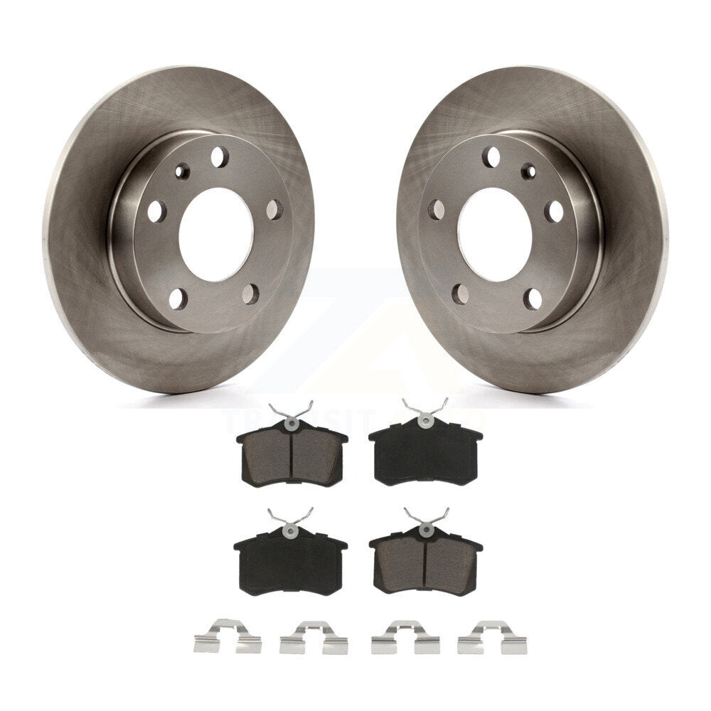 Brake Rotor & Ceramic Pad Rear Kit For Audi A4 S4 With 245mm Diameter