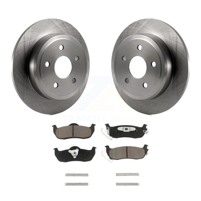 Disc Brake Rotors And Ceramic Pads Rear Kit For Jeep Grand Cherokee Commander