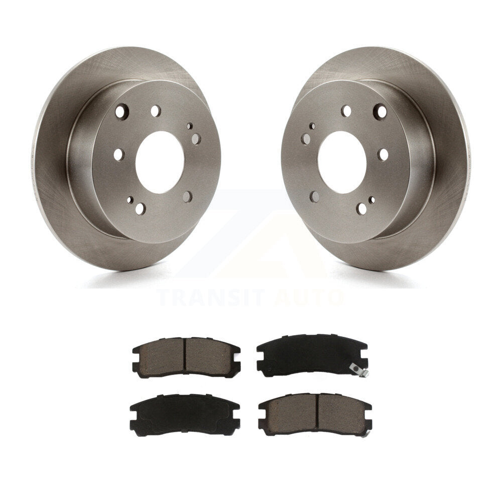 Disc Brake Rotors And Ceramic Pads Rear Kit For Mitsubishi Eclipse Galant