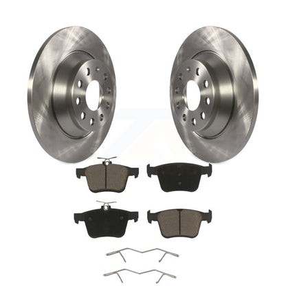 Brake Rotors Ceramic Pad Rear Kit For Volkswagen Tiguan Jetta Audi Q3 TT Quattro