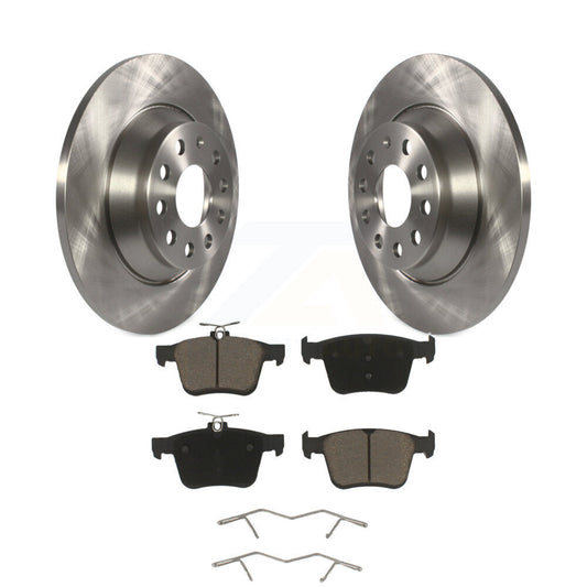 Brake Rotors Ceramic Pad Rear Kit For Volkswagen Tiguan Jetta Audi Q3 TT Quattro