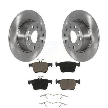 Disc Brake Rotors And Ceramic Pads Rear Kit For Volkswagen Jetta Taos