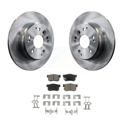 Disc Brake Rotors And Ceramic Pads Rear Kit For Acura TL Honda Element