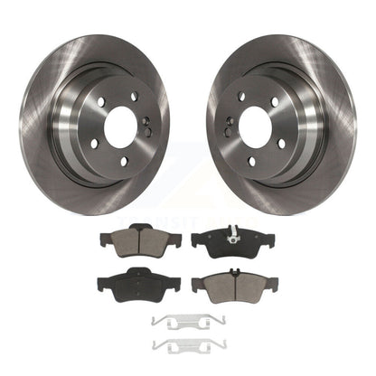 Brake Rotors Ceramic Pad Rear Kit For Mercedes-Benz E350 E320 E250 E300 E500 E63