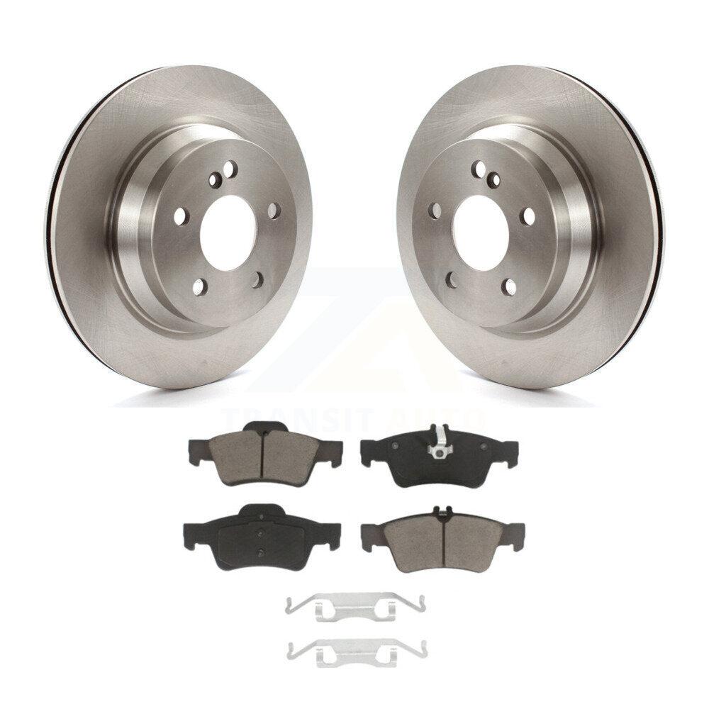 Brake Rotors & Ceramic Pad Rear Kit For Mercedes-Benz E350 E400 E320 E500 CLS550