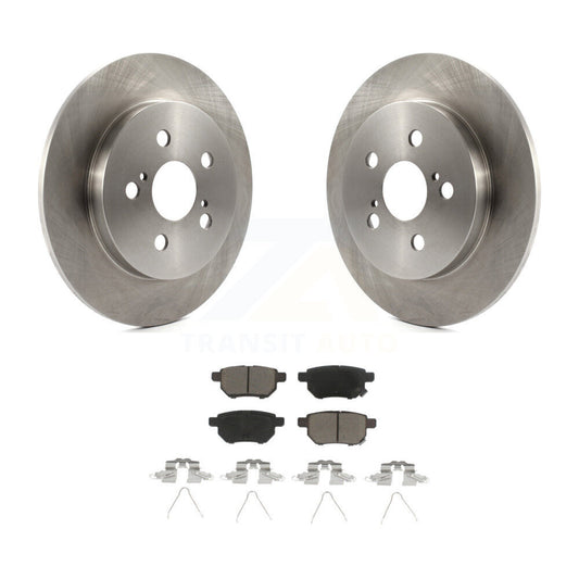 Brake Rotor & Ceramic Pad Rear Kit For Toyota Corolla Matrix Prius Prime Pontiac