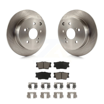 Disc Brake Rotors And Ceramic Pads Rear Kit For Toyota Matrix Pontiac Vibe